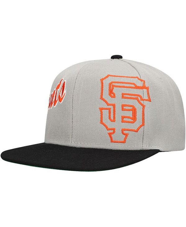 ミッチェル&ネス メンズ アクセサリー 帽子 Mitchell & Ness Men's Gray San Francisco Giants Knock Out Panel Snapback Hat Gray グレー