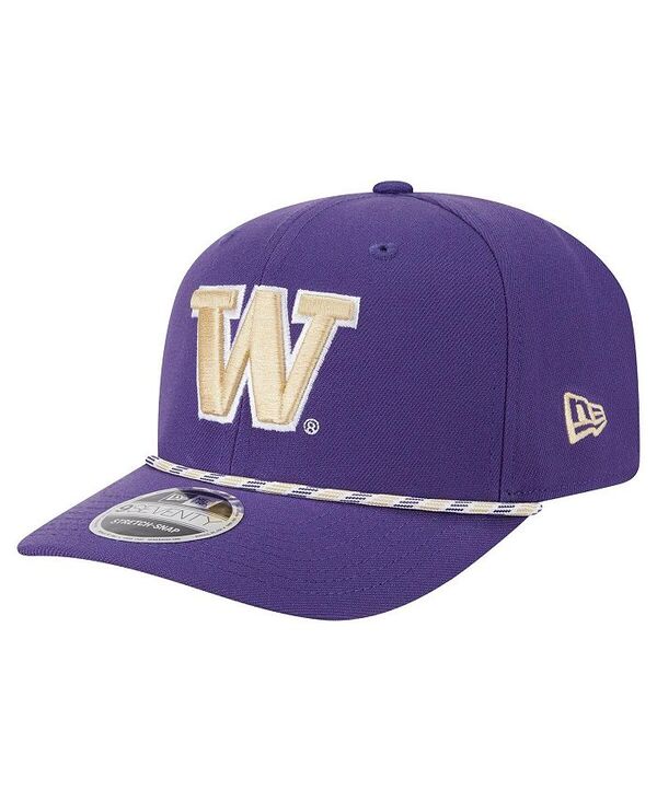 ニューエラ メンズ アクセサリー 帽子 New Era Men's Purple Washington Huskies Game Day Multi-Rope 9SEVENTY Stretch-Snap Hat Purple パープル|ReVida 店
