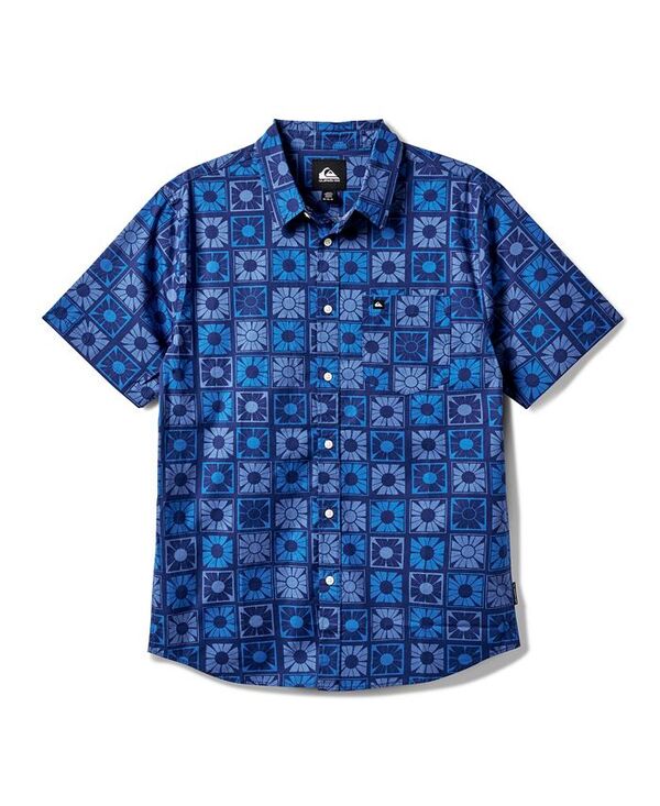 クイックシルバー メンズ トップス シャツ Quiksilver Men's Freedom Classic Stretch Short Sleeve Shirt Navy ネイビー