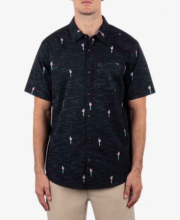 ハーレー メンズ トップス シャツ Hurley Men's Oao Lido Stretch Short Sleeve Shirt Black ブラック