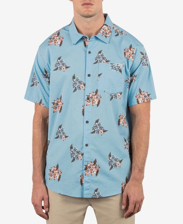 ハーレー メンズ トップス シャツ Hurley Men's Oao Lido Stretch Short Sleeve Shirt Blue dream ブルー