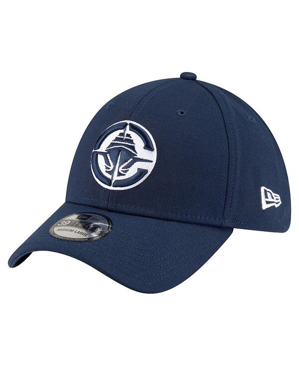 ニューエラ メンズ アクセサリー 帽子 ロゴ New Era Men's Navy LA Clippers Logo 39THIRTY Flex Hat Navy ネイビー|ReVida 店