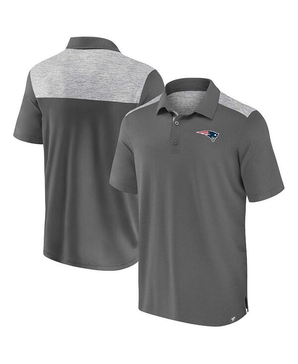 ファナティクス メンズ トップス スポーツシャツ Fanatics Men\u0027s Heather Gray New England Patriots Long Shot Polo Shirt Heather Gray 薄墨色