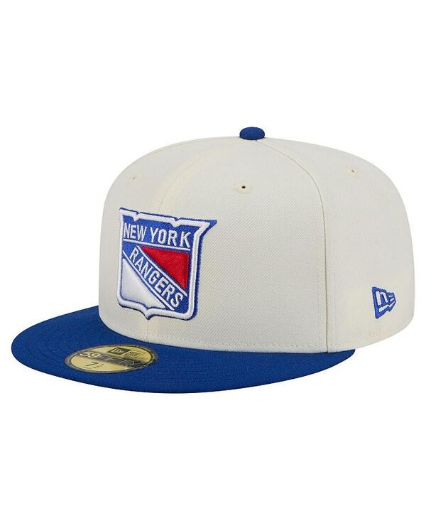 ニューエラ メンズ アクセサリー 帽子 New Era Men's White New York Rangers Chrome Two-Toned 59FIFTY Fitted Hat White ホワイト