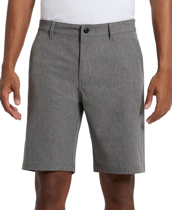 ケネスコール メンズ ボトムス ハーフパンツ・ショーツ ショートパンツ Kenneth Cole Men's Heathered Tech Performance 9 Shorts Grey Heather グレー