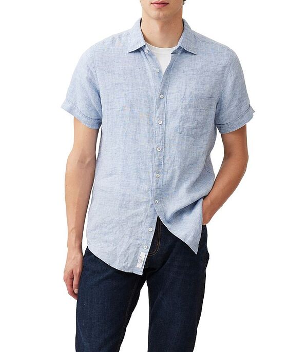 ロッドアンドグン メンズ トップス シャツ Rodd & Gunn Men's Palm Beach Sports Fit Shirt Denim blue デニム