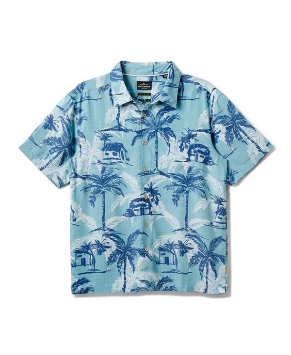クイックシルバー ウォーター マン メンズ トップス シャツ Quiksilver Waterman Quiksilver Men's Off The Grid Woven Shirt Aqua アクア