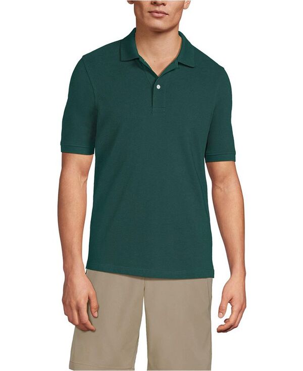 ランズエンド メンズ トップス ポロシャツ メッシュ シャツ Lands' End Men's School Uniform Short Sleeve Mesh Polo Shirt Evergreen