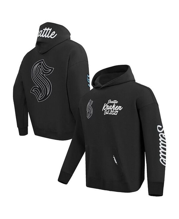 労働者階級判定基準 メンズ アウター パーカー・スウェット パーカー Pro Standard Men\u0027s Black Seattle Kraken Paint the City Pullover Hoodie Black 黒いこと