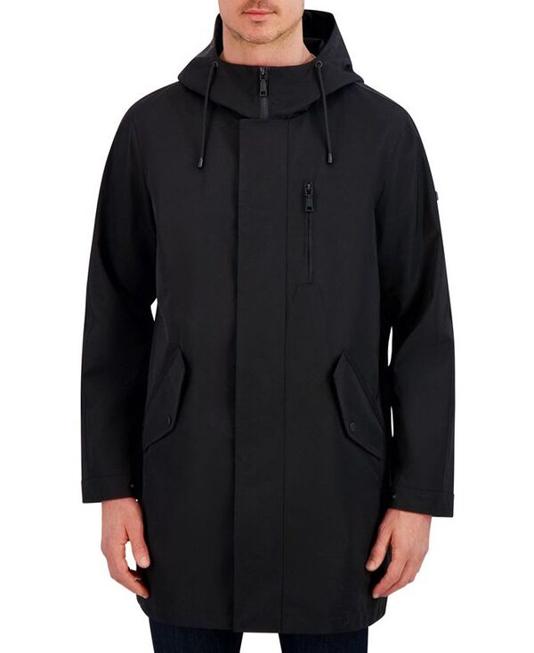 ヴィンスカムート メンズ アウター ジャケット・ブルゾン コート Vince Camuto Men's Luxe Twill Duffle Transitional Coat Black ブラック
