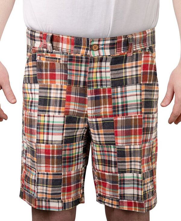 ビンテージ 1946 メンズ ボトムス ハーフパンツ・ショーツ ショートパンツ Vintage 1946 Men's Acid Wash Madras 9 Shorts Royal Navy ネイビー 10,485円