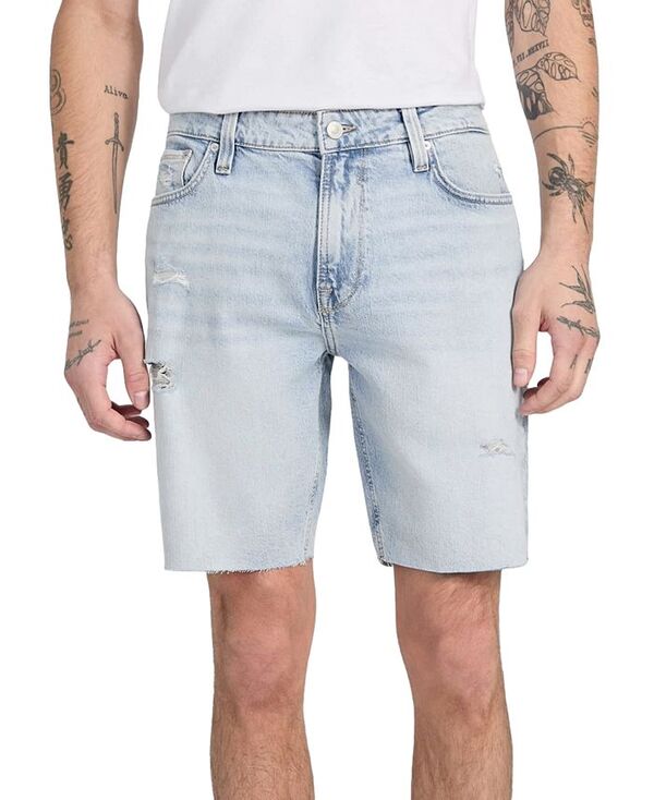 ゲス メンズ ボトムス ハーフパンツ・ショーツ ショートパンツ デニム GUESS Men's Wyatt Regular-Fit Stretch Denim Shorts Indigo Breeze インディゴ｜ReVida 店