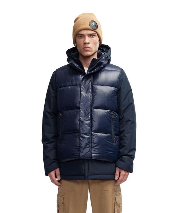 パジャール メンズ アウター ジャケット・ブルゾン ベスト ジャケット Pajar Men's Kiet 3 In 1 Padded Jacket with Inner Removable Lightweight Vest Navy ネイビー