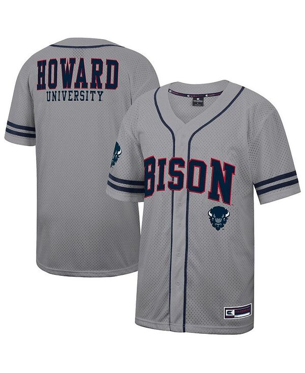 コロシアム メンズ トップス シャツ ジャージー Colosseum Men's Gray Howard Bison Free Spirited Baseball Jersey Gray グレー