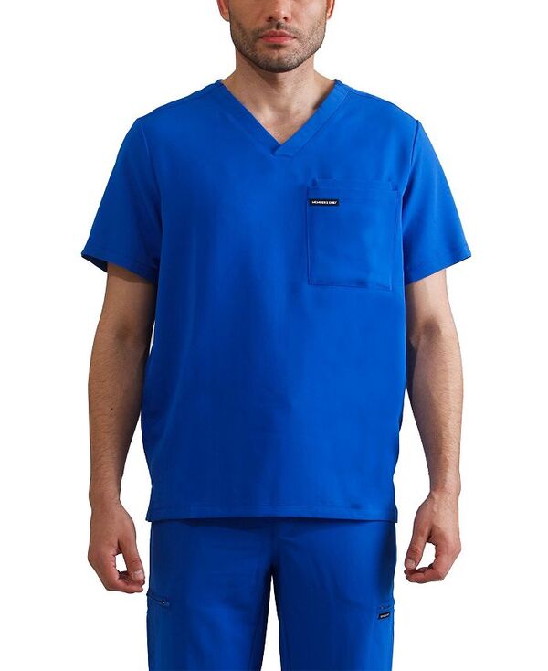 メンバーズオンリー メンズ トップス Tシャツ Members Only Men's Brighton 3-Pocket Scrub Top Royal green グリーン