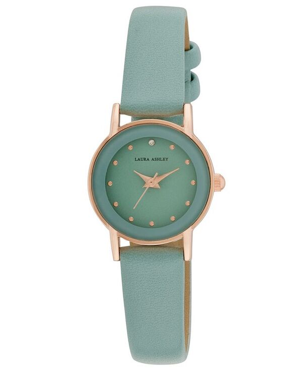 ロンドンフォグ レディース アクセサリー 腕時計 レザー London Fog Laura Ashley Women's Quartz Green Leather Watch 24mm Gold ゴールド