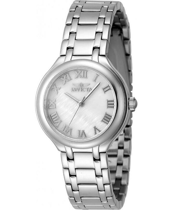 インビクタ レディース アクセサリー 腕時計 Invicta Women's 48230 Wildflower Quartz 3 Hand White Dial Watch Silver シルバー