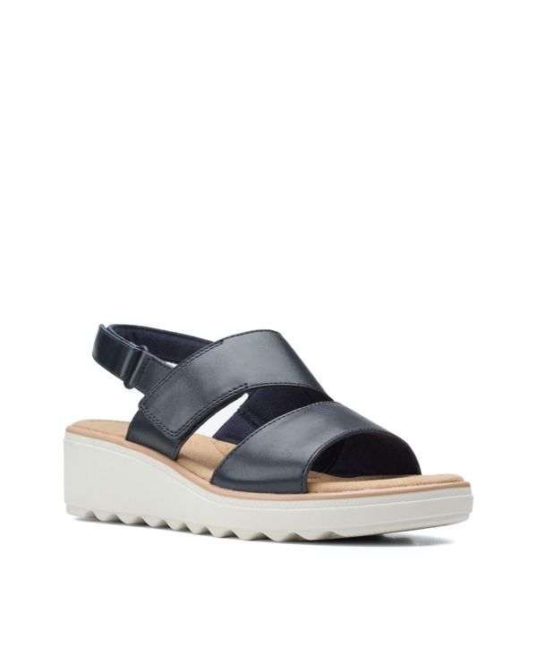 New限定品 クラークス レディース サンダル シューズ Women S Collection Jillian Pearl Sandals Navy Leather 送料込 512qs Com