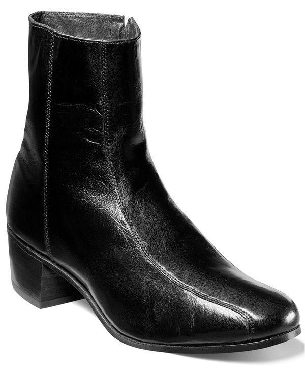 フローシャイム メンズ ブーツ・レインブーツ シューズ Men's Duke Bike Toe Ankle Boot Black