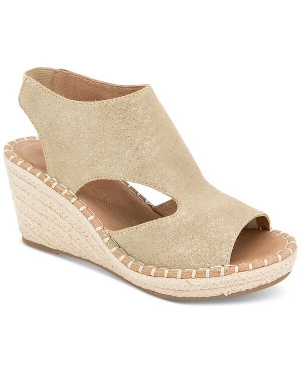 ジェントルソウルズ レディース シューズ サンダル Gentle Souls Women's Cody Wedge Espadrille Sandals Dark Beige ベージュ