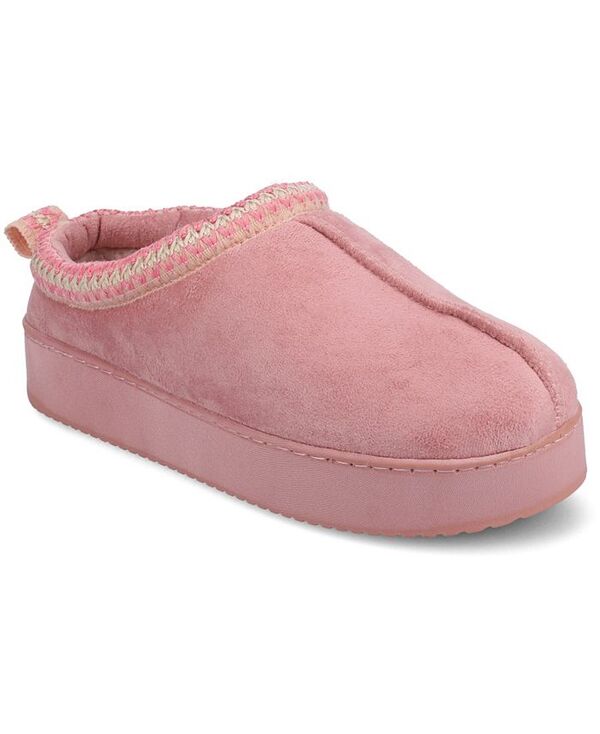 ジュルネ コレクション レディース シューズ サンダル Journee Collection Women's Connway Round Toe Slippers Rose