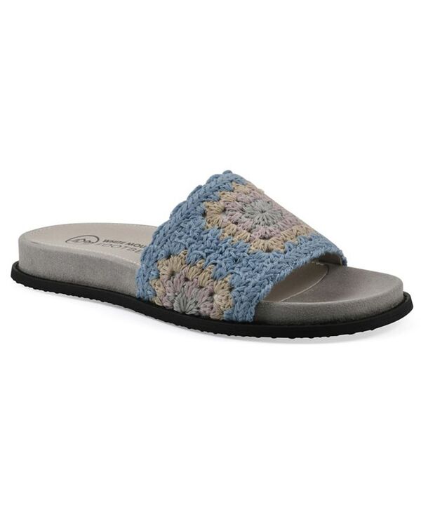 ホワイトマウンテン レディース シューズ サンダル マキシ White Mountain Women's Maxim Round Toe Flat Sandals Dusty Teal Lavender Multi Fabric ティール