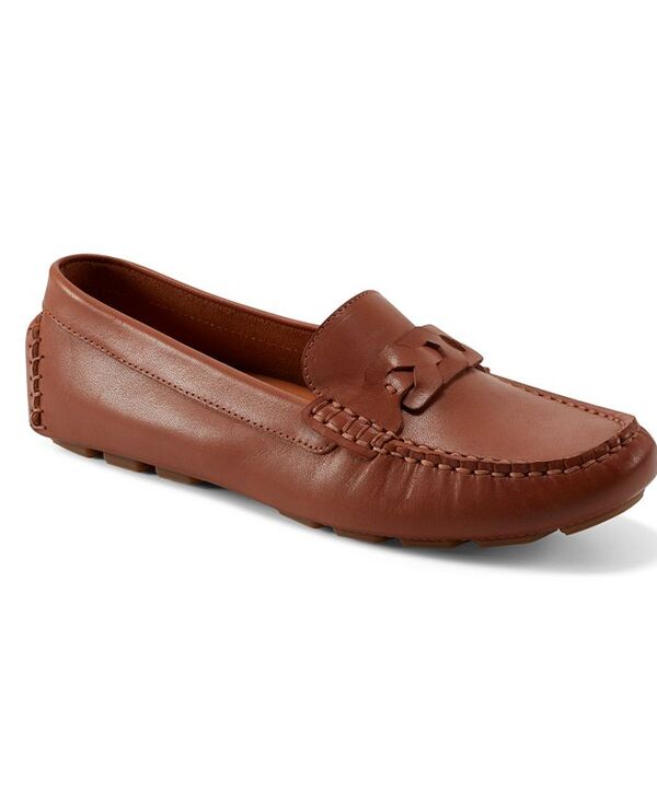 ロックポート レディース シューズ パンプス ローファー Rockport Women's Blara Almond Toe Casual Flat Loafers Cognac Leather｜ReVida 店