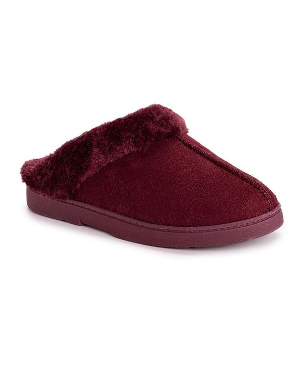 ムクルクス レディース シューズ サンダル スエードクロス MUK LUKS Women\u0027s Faux Suede Clog Slippers Merlot 靴-レディース靴-サンダル