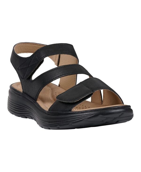 ジーシーシューズ レディース シューズ サンダル GC Shoes Women's Judy Comfort Flat Sandals Black ブラック｜ReVida 店