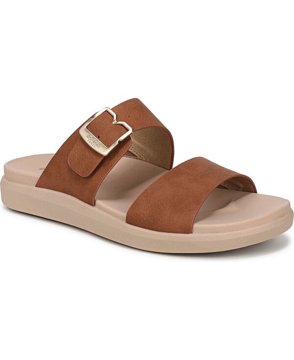 ドクター・ショール レディース シューズ サンダル Dr. Scholl's Women's All Time Round Toe Slide Sandals Honey Brown Faux Leather ブラウン