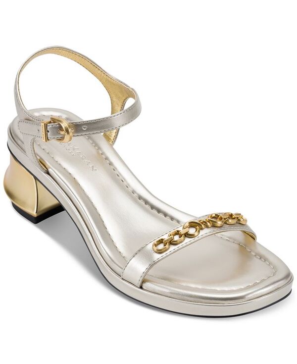 ダナ キャラン ニューヨーク レディース シューズ サンダル Donna Karan New York Trissa Sandals White Gold ホワイト