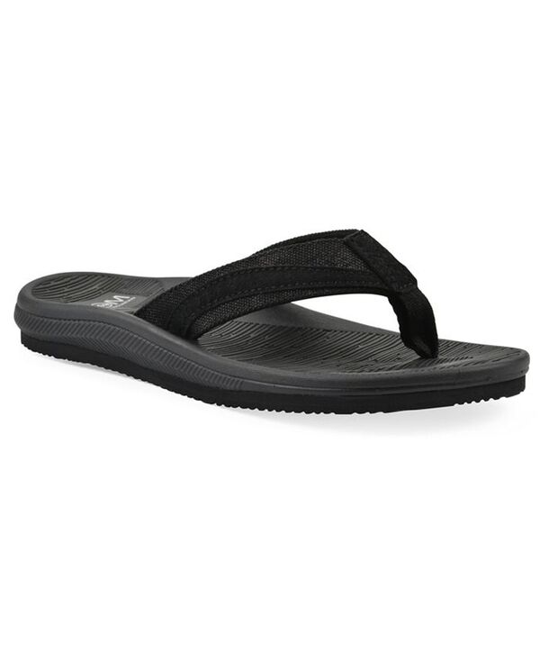 ホワイトマウンテン レディース シューズ サンダル White Mountain Women's Bays Round Toe Flat Sandals Black Fabric ブラック