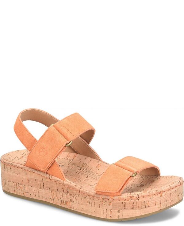 ボーン レディース シューズ サンダル Born Women's Sloan Round Toe Wedge Sandals Orange Albicocca オレンジ