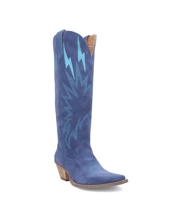ディンゴ レディース シューズ ブーツ・レインブーツ レザー Dingo Women's Thunder Road Leather Boots Blue ブルー