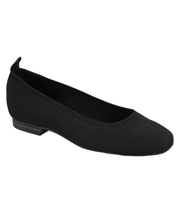 ミア レディース シューズ パンプス ニット MIA Women's Rasia Ballet Knit Round Toe Flats Black ブラック｜ReVida 店