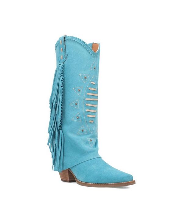 ディンゴ レディース シューズ ブーツ・レインブーツ レザー Dingo Women's Spirit Trail Leather Boots Blue ブルー