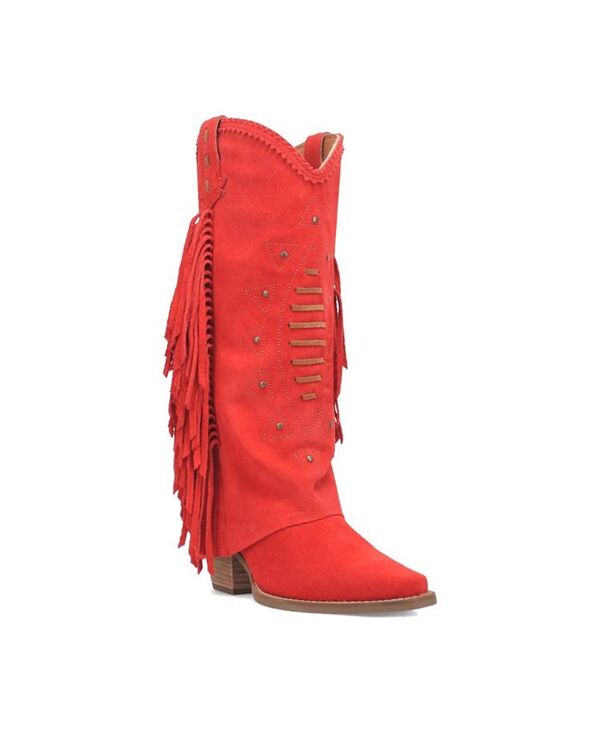 ディンゴ レディース シューズ ブーツ・レインブーツ レザー Dingo Women's Spirit Trail Leather Boots Red レッド