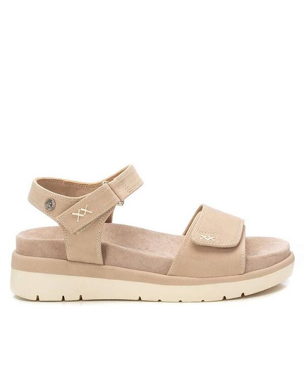 キシタイ レディース シューズ サンダル スエード Women's Suede Flat Sandals By XTI Beige ベージュ