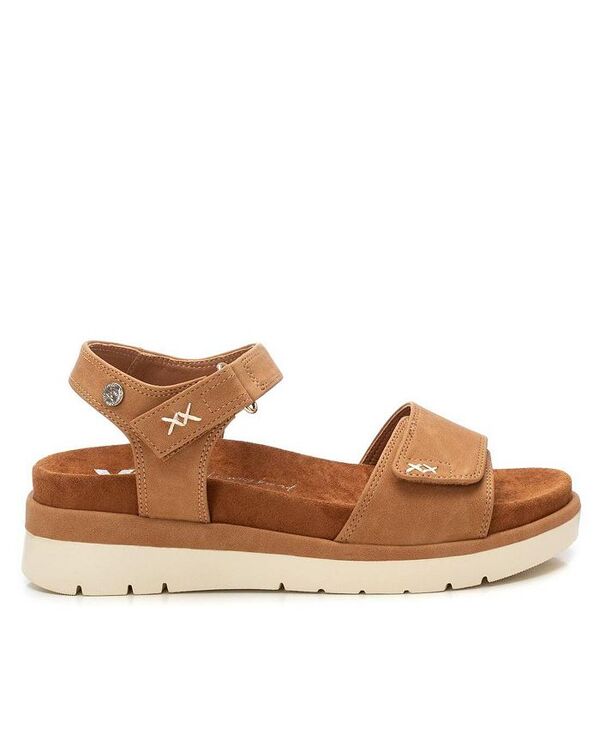 キシタイ レディース シューズ サンダル スエード Women's Suede Flat Sandals By XTI Camel キャメル