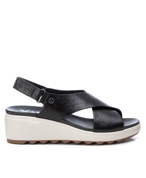 キシタイ レディース シューズ サンダル Women's Wedge Sandals By XTI Black ブラック|ReVida 店