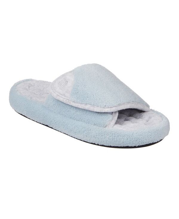 アイソトナー レディース シューズ サンダル パイル Isotoner Signature Women's Microterry Spa Slide Clog Slippers Blue Fog ブルー