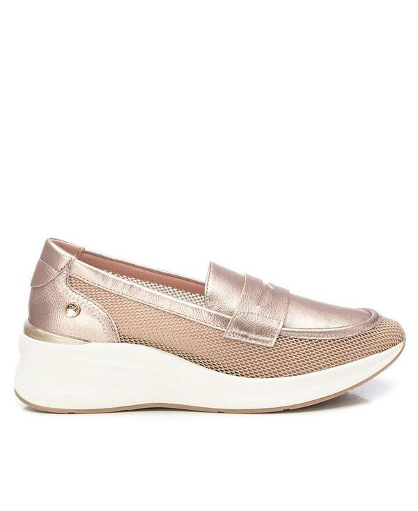 キシタイ王国 レディース シューズ パンプス メッシュ 置き目毛革 Women\u0027s Mesh Loafers By XTI Nude