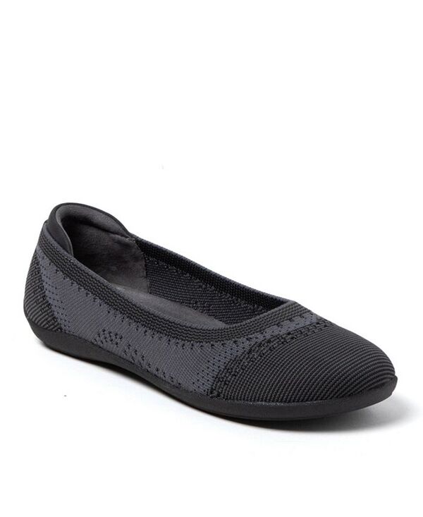 ディアフォームズ レディース シューズ パンプス Dearfoams Women's Misty Ballet Flat Lightweight Slip Ons Black multi ブラック