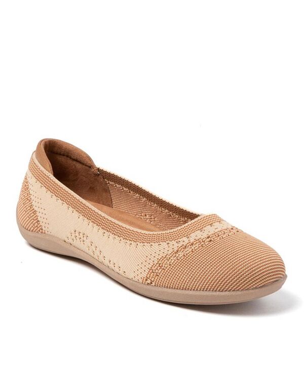 ディアフォームズ レディース シューズ パンプス Dearfoams Women's Misty Ballet Flat Lightweight Slip Ons Tan タン