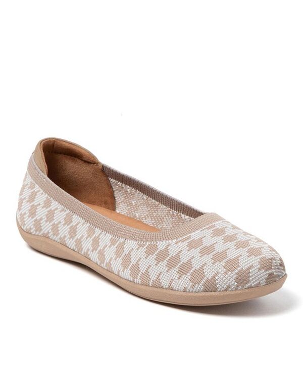 ディアフォームズ レディース シューズ パンプス Dearfoams Women's Misty Ballet Flat Lightweight Slip Ons Tan multi タン