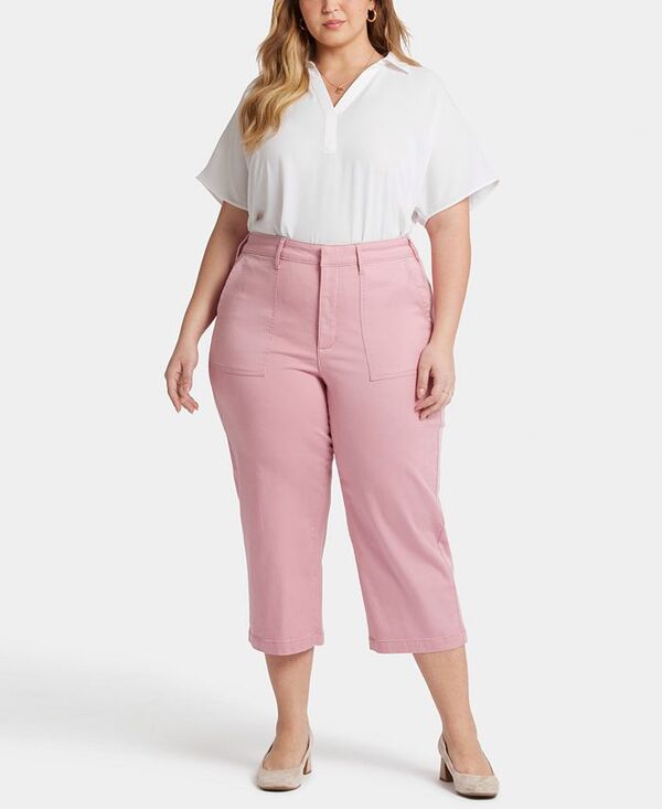 エヌワイディージェイ レディース ボトムス カジュアルパンツ プラスサイズ パンツ アンクル NYDJ Plus Size Utility Ankle Pants Coquette