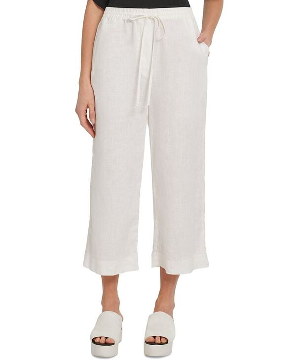 ダナ キャラン ニューヨーク レディース ボトムス カジュアルパンツ パンツ DKNY Pull-On Wide-Leg Pants White ホワイト|ReVida 店