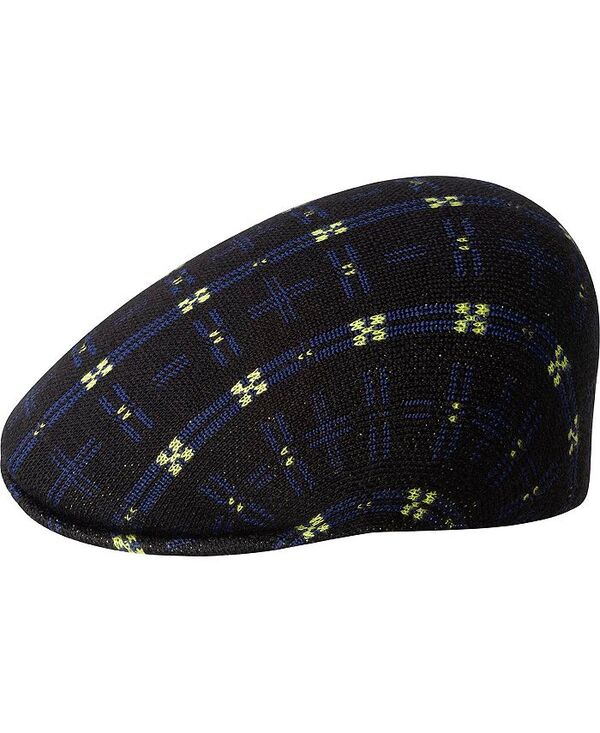 カンゴール メンズ アクセサリー 帽子 キャップ Kangol Men's Hyper Plaid 507 Ivy Caps & Flat Caps Black ブラック｜ReVida 店