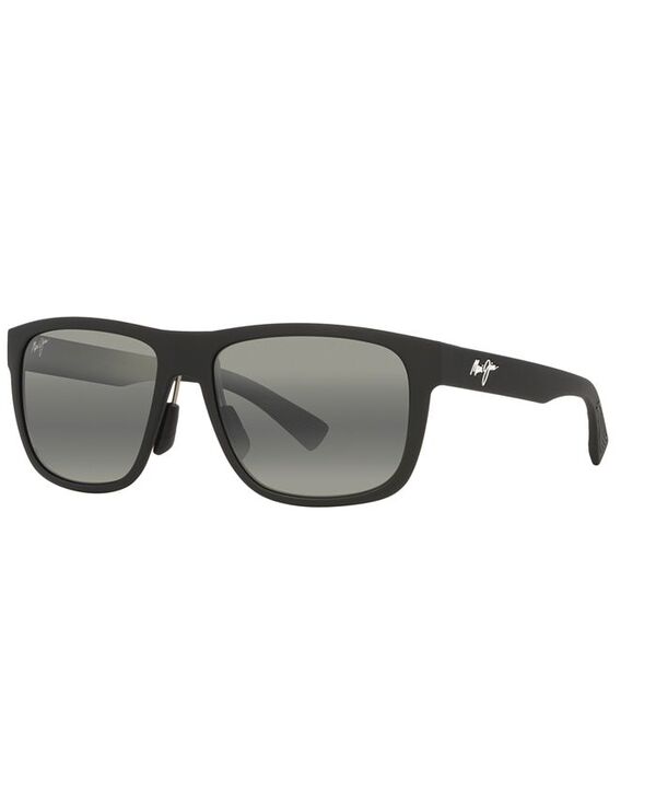 マウイジム メンズ アクセサリー サングラス・アイウェア Maui Jim Men's Puakea Polarized Sunglasses MJ000786 Black Matte ブラック