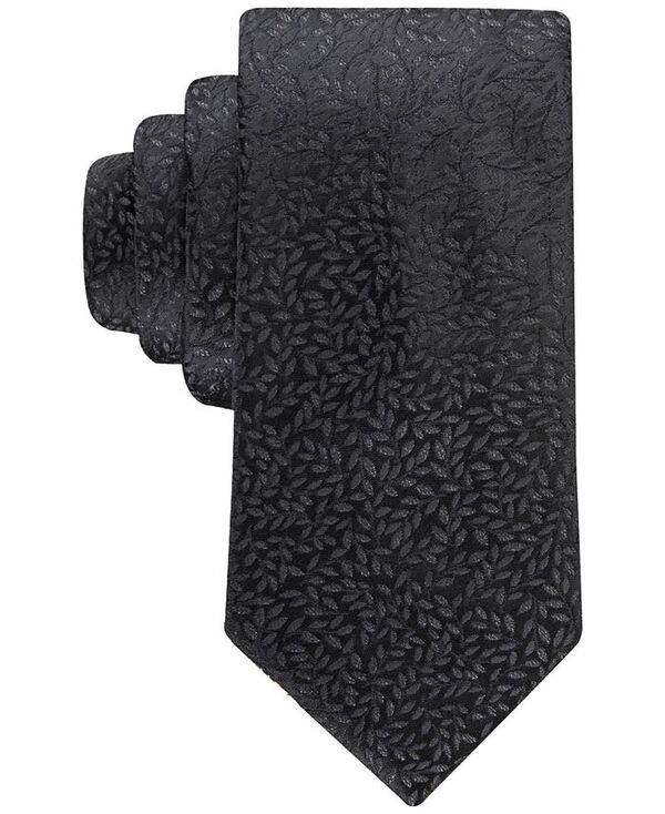 カルバンクライン メンズ アクセサリー ネクタイ Calvin Klein Men's Eastwood Botanical Tie Black ブラック